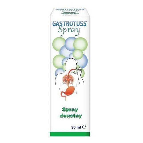 Gastrotuss przeciwrefluksowy spray doustny, 30 ml - Powleka i chroni błonę śluzową krtani oraz gardła - 1