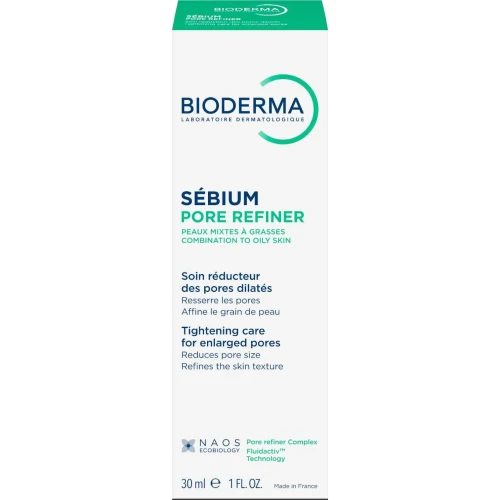 Bioderma Sébium Pore Refiner Krem zwężający pory, 30 ml - Redukcja sebum, wygładzenie skóry i efekt matujący - 1