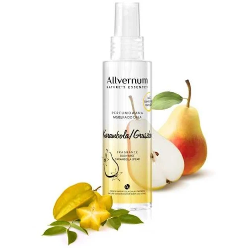 Allvernum Karambola Gruszka Perfumowana mgiełka do ciała, 125 ml - Egzotyczne odświeżenie i lekki zapach - 1