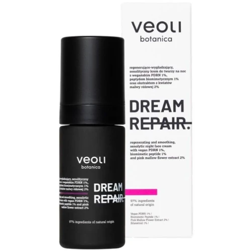 Veoli Botanica Dream Repair Senolityczny krem do twarzy na noc, 30 ml - Z peptydami i PDRN - 1