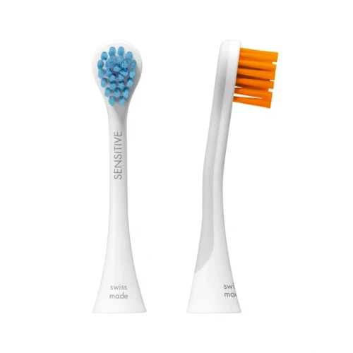 Curaprox Hydrosonic Sensitive, końcówki do szczoteczki sonicznej, 2 sztuki - Ultramiękkie główki w kształcie kropli  - 2