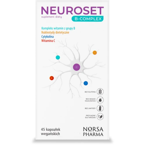 Neuroset B-Complex, 45 kapsułek - Wsparcie układu nerwowego - 2
