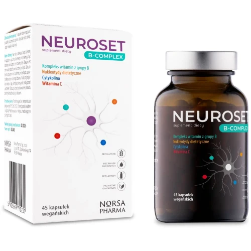 Neuroset B-Complex, 45 kapsułek - Wsparcie układu nerwowego - 4