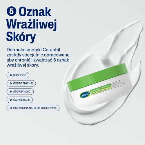 Cetaphil, krem do twarzy na noc, 48 ml - Nawilża i delikatnie odżywia skórę - 5
