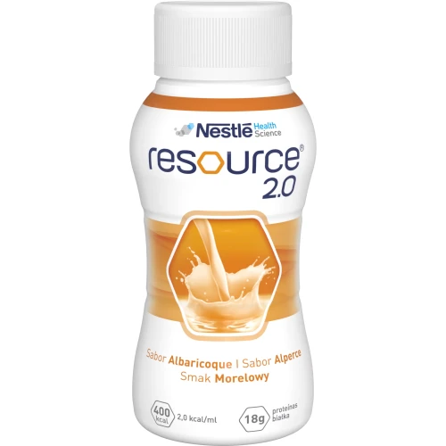 Resource 2.0 płyn o smaku morelowym, 4 x 200 ml - Wysokoenergetyczny i kompletny preparat odżywczy - 1