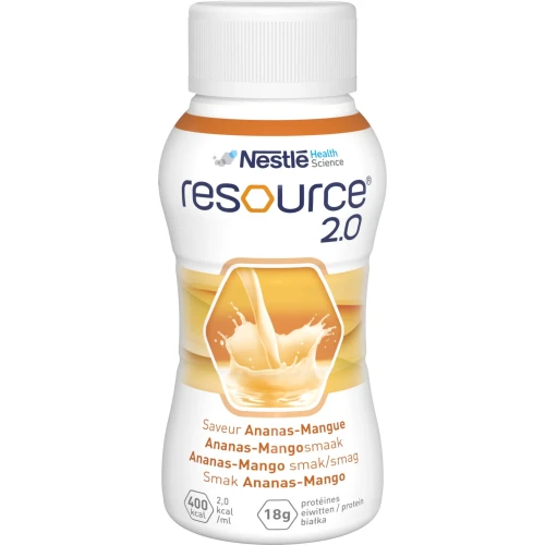 Resource 2.0 płyn o smaku ananas-mango, 4 x 200 ml - Wysokoenergetyczny i kompletny preparat odżywczy - 1