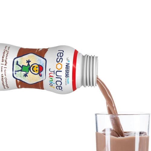 Resource Junior płyn o smaku czekoladowym, 4 x 200 ml - Kompletna i wysokoenergetyczna dieta w płynie dla dzieci powyżej 1. roku życia - 3