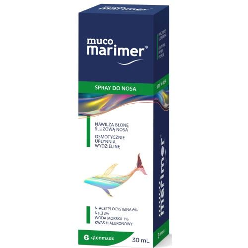 Muco Marimer, spray do nosa, 30 ml - Z N-acetylocysteiną i kwasem hialuronowym na gęstą wydzielinę - 2