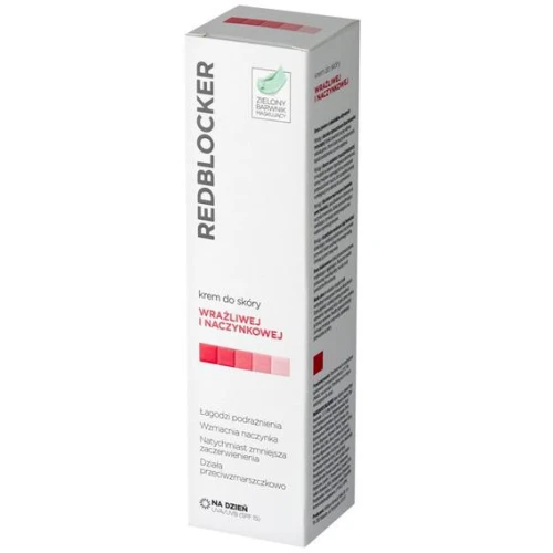 RedBlocker, krem do skóry wrażliwej i naczynkowej, na dzień, 50 ml - Z zielonym pigmentem korygującym zaczerwienienia - 5