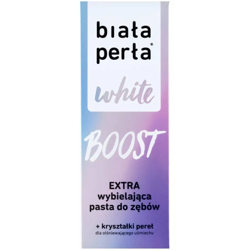 Biała Perła White Boost, extra wybielająca pasta do zębów, 75 ml - Z perłowymi kryształkami, usuwa plamy z zębów i nadaje im perłowy połysk - 2
