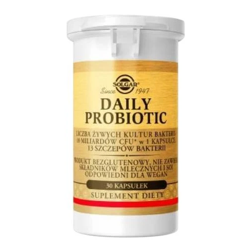 Solgar Daily Probiotic, 30 kapsułek - Codzienne wsparcie mikrobioty jelitowej - 1