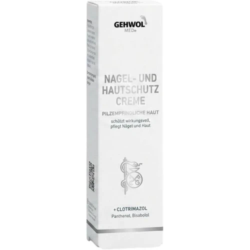Gehwol Med Nagel – Und  Hautschutz Creme, krem pielęgnacyjny do skórek i paznokci, 15 ml - Ochrona przed grzybicą, regeneracja kruchych paznokci - 1