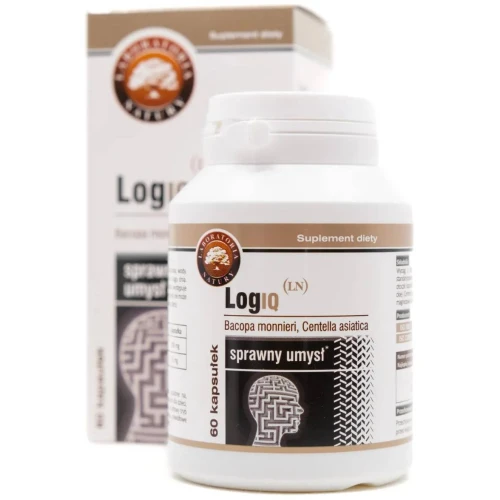 LogIQ, 60 kapsułek - Naturalna formuła z Bakopą i Gotu Kola – wspiera pamięć i koncentrację - 1