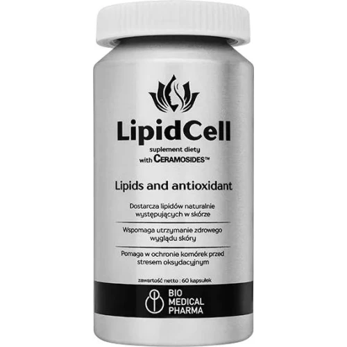 Bio Medical Pharma LipidCell, 60 kapsułek - Roślinne ceramidy, skwalen oraz witaminy A i E - 1