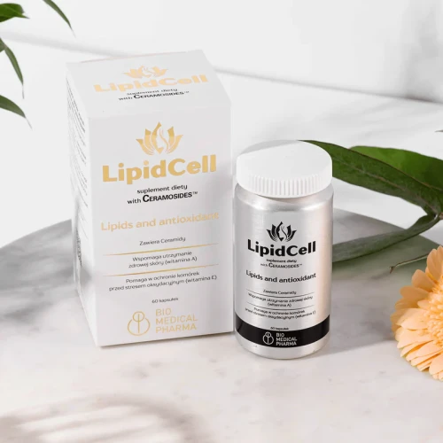 Bio Medical Pharma LipidCell, 60 kapsułek - Roślinne ceramidy, skwalen oraz witaminy A i E - 5