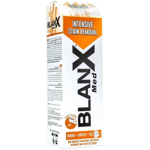 BlanX Med Anty–Osad, wybielająca pasta do zębów, 75 ml - Biały uśmiech bez osadów z kawy i papierosów - 3
