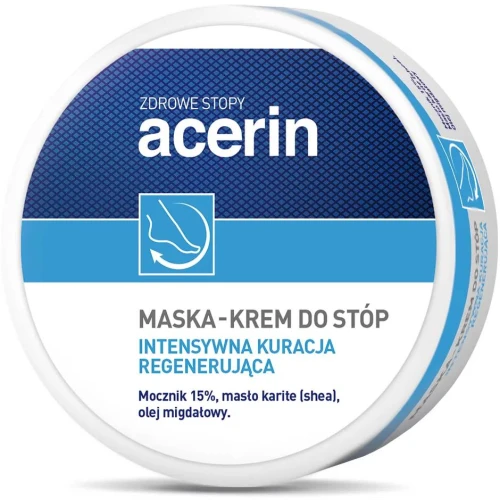 Acerin maska-krem do stóp, 125 ml - Intensywna regeneracja i głębokie nawilżenie dla szorstkiej skóry stóp z 15% mocznikiem - 2