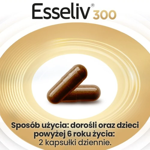 Esseliv, 50 kapsułek - Wsparcie wątroby i prawidłowego metabolizmu tłuszczów - 2