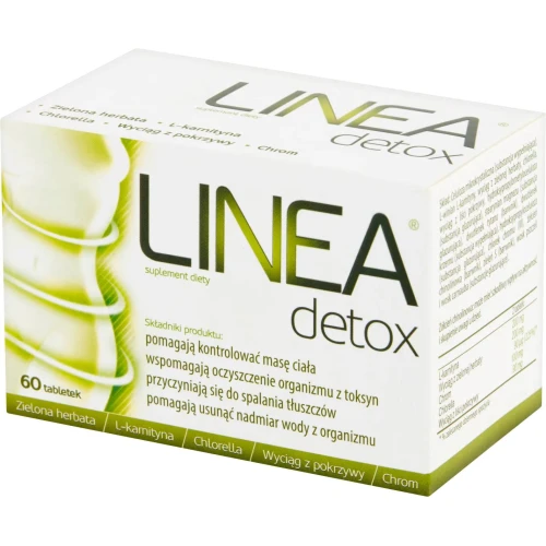 Linea Detox, 60 tabletek - Suplement diety na metabolizm i kontrolę masy ciała - 1