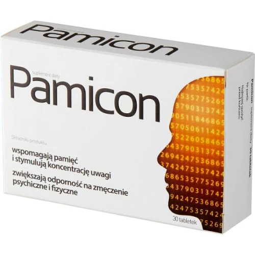 Pamicon, 30 tabletek - Wsparcie pamięci i koncentracji - 1