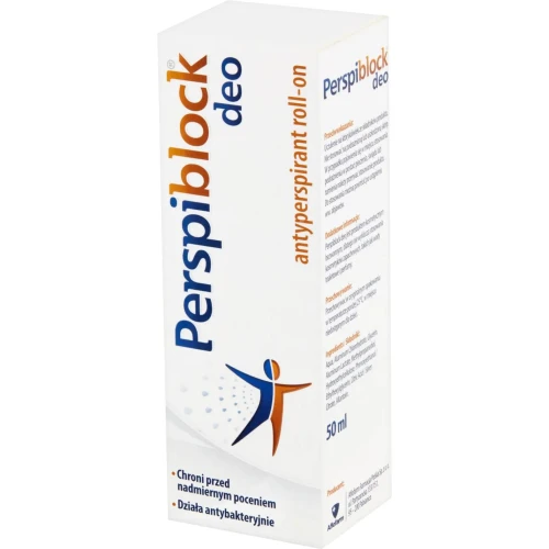 Perspiblock Deo, antyperspirant roll-on, 50 ml - Eliminuje problem nadmiernej potliwości - 1