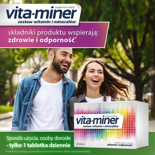 Vita-Miner, 30 tabletek - Z kompleksem witamin i minerałów - 7