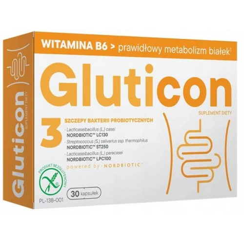 Gluticon, 30 kapsułek - Wsparcie dorosłych i dzieci na diecie bezglutenowej - 2