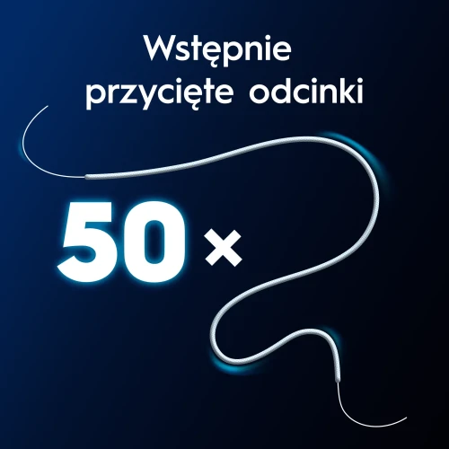 Oral-B Super Floss, nić dentystyczna, 50 x 60 cm - Do aparatów ortodontycznych, mostów i szerokich przestrzeni międzyzębowych - 5