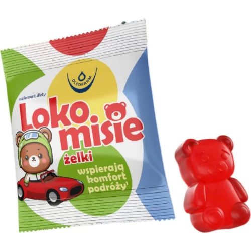 Lokomisie o smaku truskawkowym, 4 żelki - Dla osób odczuwających dyskomfort podczas jazdy - 2