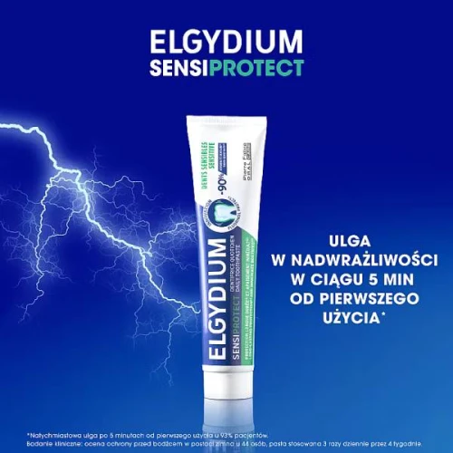 Elgydium Sensiprotect Pasta do mycia zębów wrażliwych, 75 ml - Redukuje nadwrażliwość zębów i wzmacniająca szkliwo - 3
