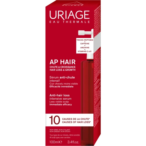 Uriage AP HAIR Intensywne serum przeciw wypadaniu włosów, 100 ml - Wzmacnia cebulki i stymuluje wzrost włosów - 1