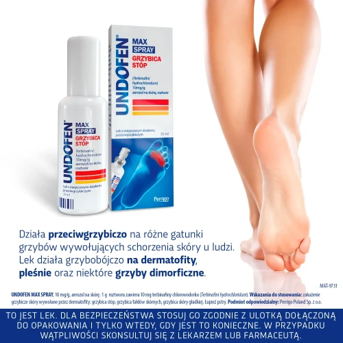 Undofen Max Spray, 30 ml - Przeciwgrzybiczy spray do stóp - 2