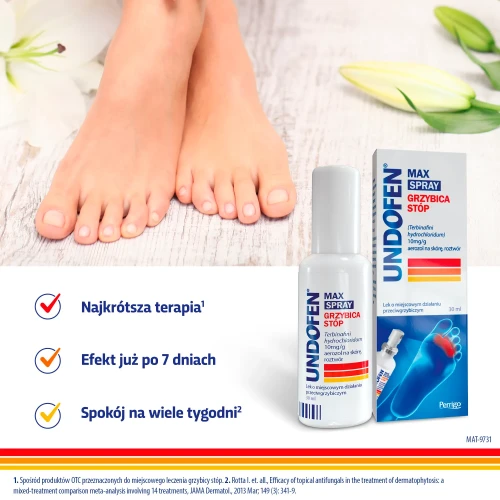 Undofen Max Spray, 30 ml - Przeciwgrzybiczy spray do stóp - 3