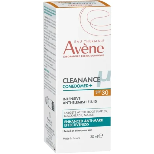 Avène Comedomed+ Intensywny fluid przeciw niedoskonałościom SPF 30, 30 ml - Intensywna pielęgnacja skóry trądzikowej - 1