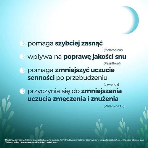 Sentino Natura o smaku owoców leśnych, 30 żelek - Wsparcie zasypiania i nocnego wypoczynku - 2