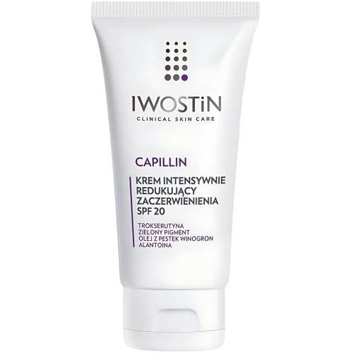Iwostin Capillin Krem intensywnie redukujący zaczerwienienia SPF 20, 50 ml - Do skóry naczynkowej i wrażliwej - 1
