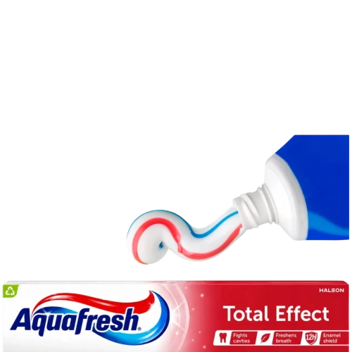Aquafresh Total Effect pasta do zębów, 75 ml - Do codziennej higieny jamy ustnej dla dzieci i dorosłych - 1