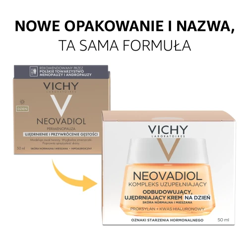 Vichy Neovadiol Odbudowujący, ujędrniający, krem na dzień, 50 ml - Przywraca owal twarzy, dla kobiet po 45. roku życia - 1