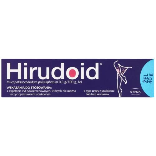 Hirudoid  0,3 g/100 g żel 40 g - Na siniaki, stłuczenia i zapalenie żył - 1