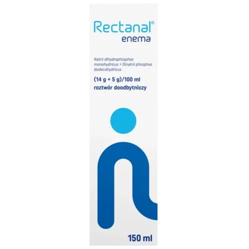 Rectanal Enema (14 g+5 g)/100 ml, roztwór doodbytniczy, 150 ml - Na doraźne zaparcia i przed zabiegiem - 1