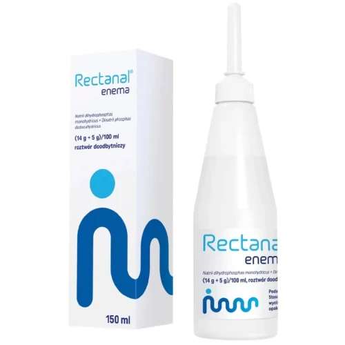 Rectanal Enema (14 g+5 g)/100 ml, roztwór doodbytniczy, 150 ml - Na doraźne zaparcia i przed zabiegiem - 3