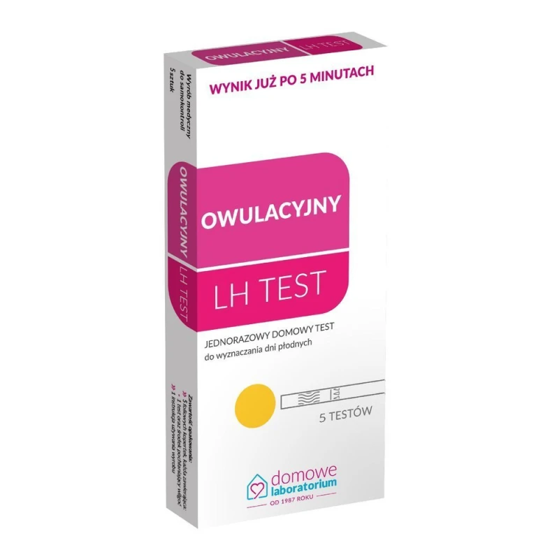 Test owulacyjny paskowy LH, 5 sztuk - Precyzyjne wyznaczenie dni płodnych - 1