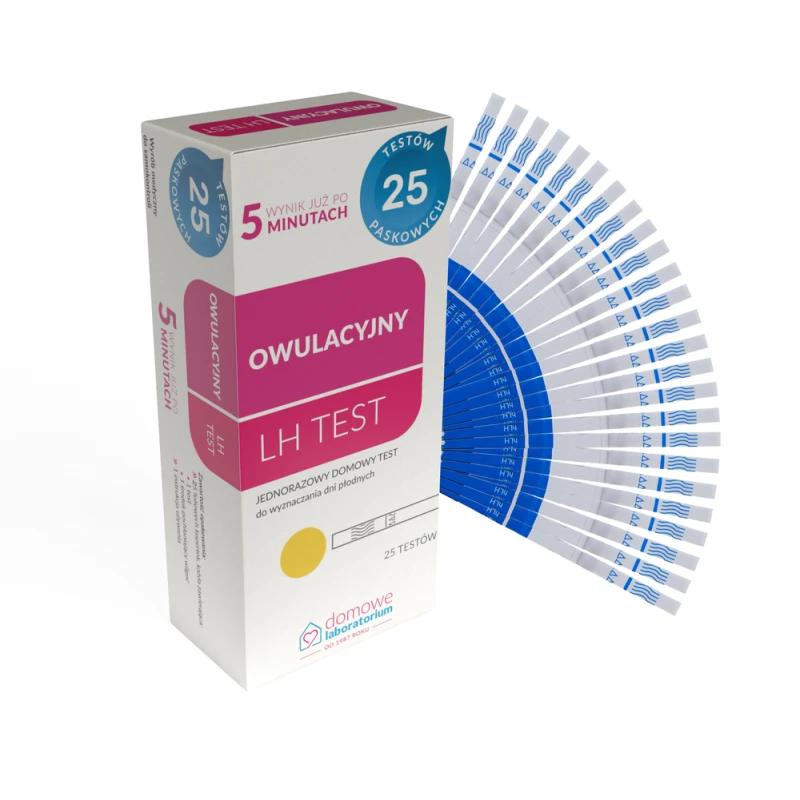 Test owulacyjny LH paskowy, 25 sztuk - 1