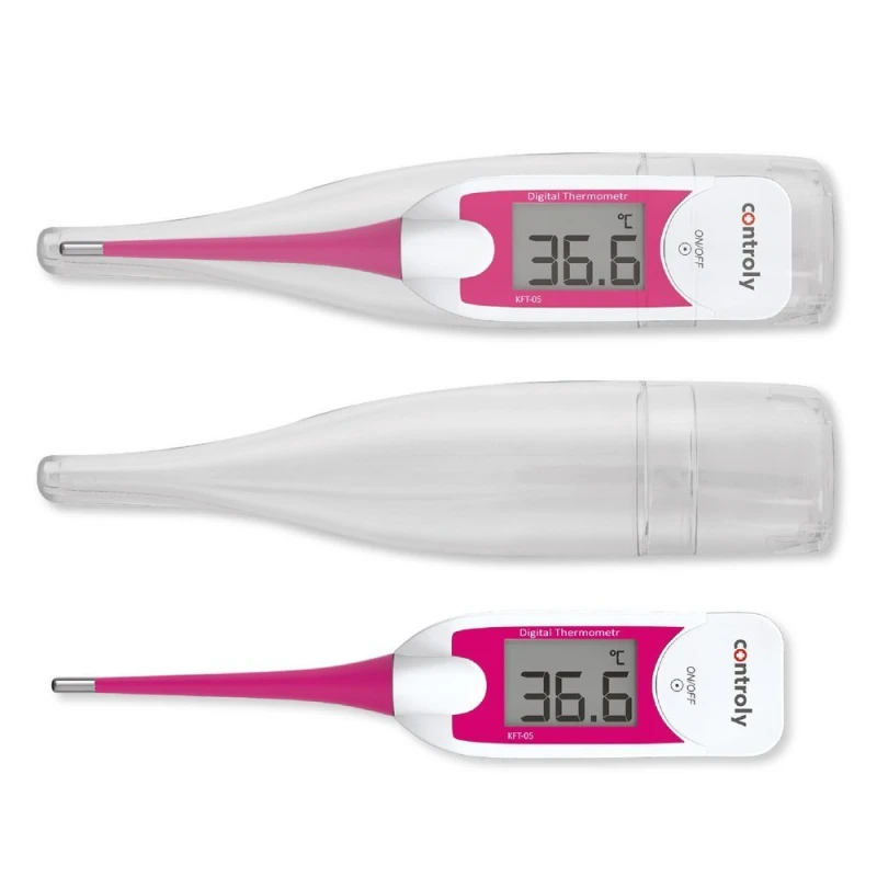 Controly Termometr Elektroniczny Soft XL, 1 sztuka - Z elastyczną końcówką i dużym wyświetlaczem - 2