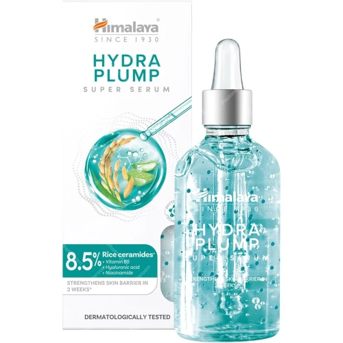 Himalaya Hydra Plump Super Serum Nawilżające serum do twarzy, 30 ml - Z kwasem hialuronowym i ceramidami - 1