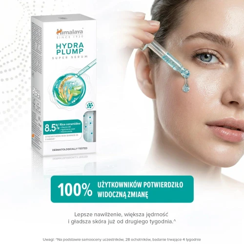 Himalaya Hydra Plump Super Serum Nawilżające serum do twarzy, 30 ml - Z kwasem hialuronowym i ceramidami - 2