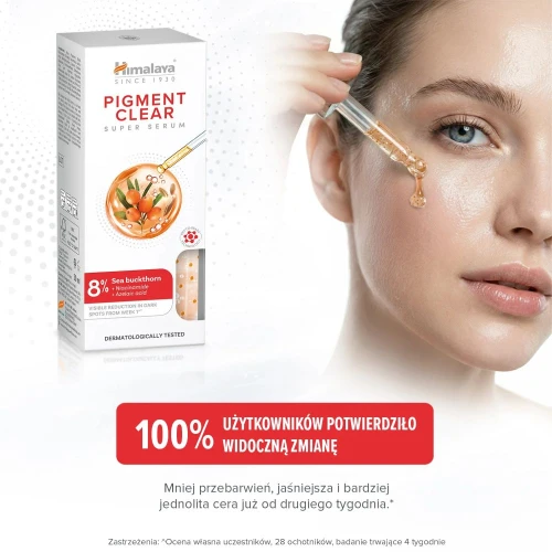 Himalaya Pigment Clear Super Serum Rozjaśniające serum do twarzy, 30 ml - Na przebarwienia i nierówny koloryt skóry - 3