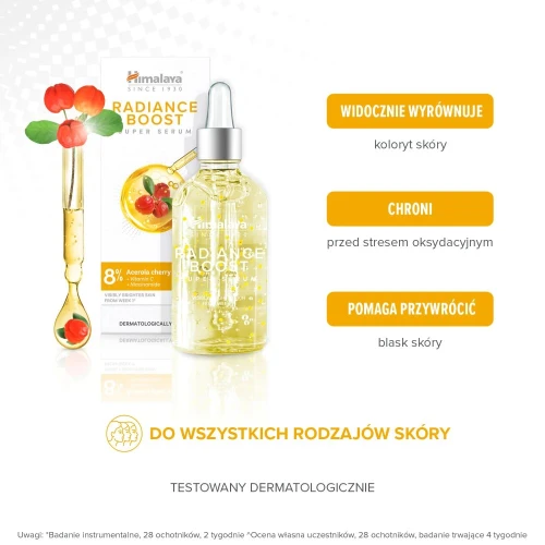 Himalaya Radiance Boost Super Serum Rozświetlające serum do twarzy, 30 ml - Na przebarwienia i promienny wygląd skóry - 2