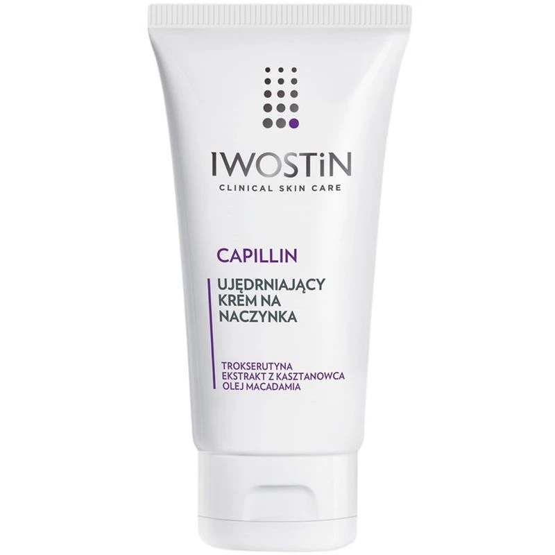 Iwostin Capillin Krem ujędrniający na naczynka, 50 ml - Do skóry naczynkowej, dojrzałej i nadreaktywnej - 1