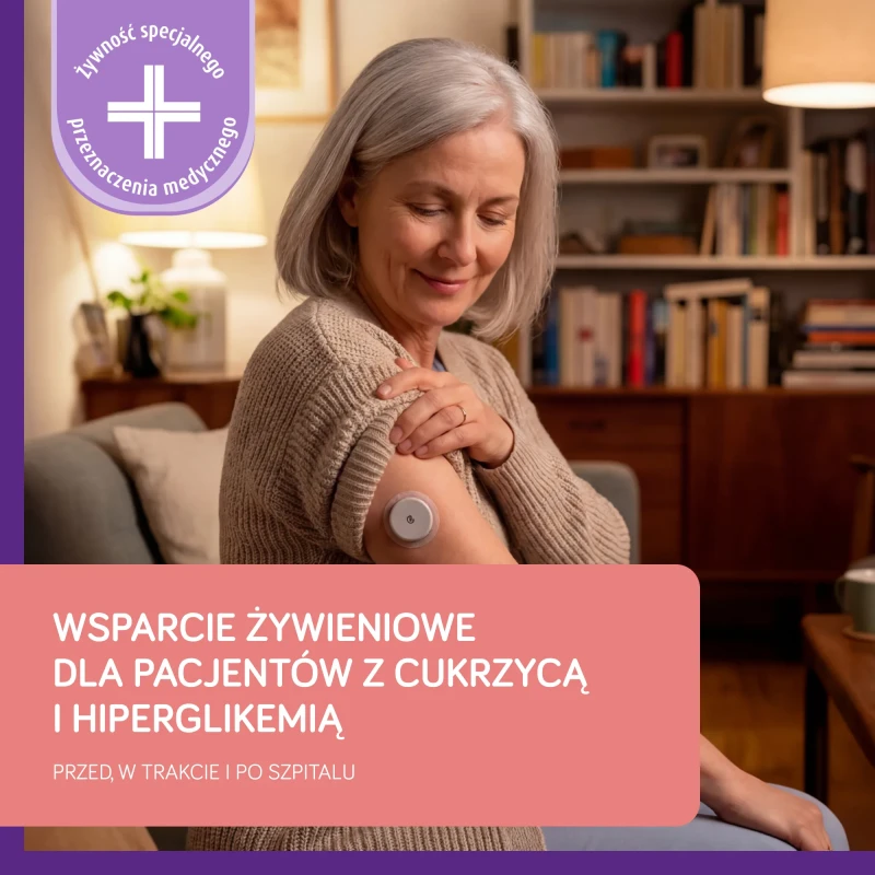Nutridrink Diasip, smak waniliowy, 4 x 200 ml - Kompletna dieta bogata w błonnik dla pacjentów z cukrzycą i hiperglikemią - 4